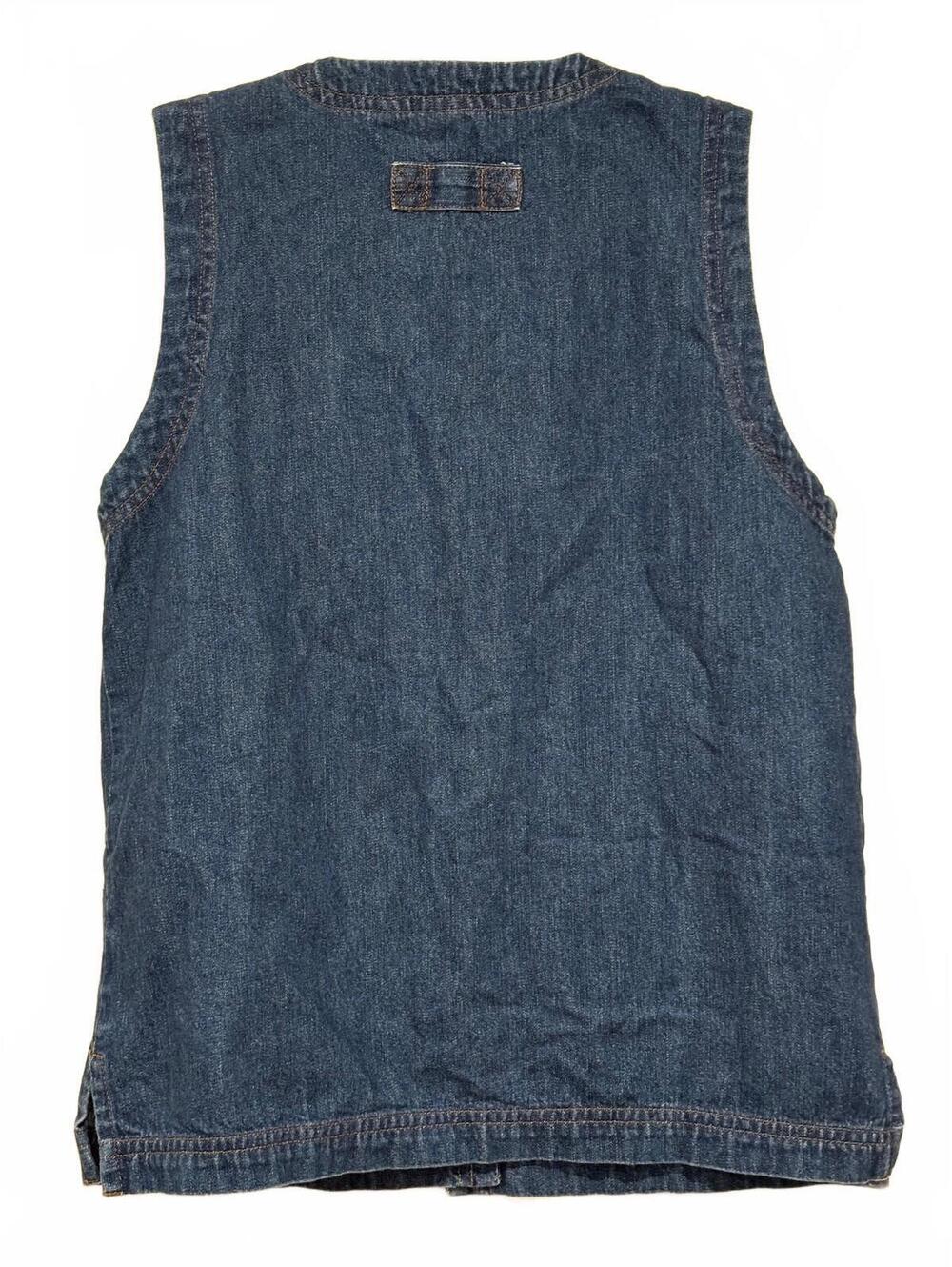 Cabin Creek Women's Denim Vest Button-Up Small - Picture 3 of 7